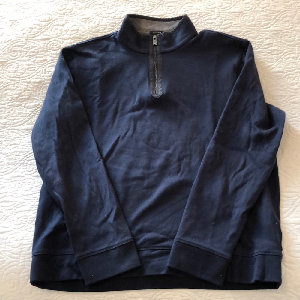 Hugo Boss navy blue quarter zip. Size L.